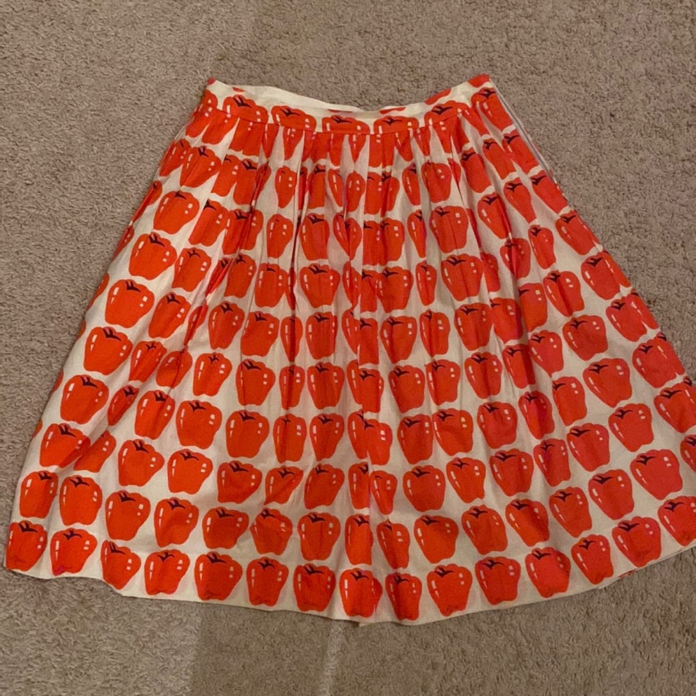 J.Crew Jardin skirt apple print size 6